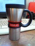 bodum stainless steel travel mag with handle